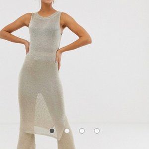 **sold** #ASOS #NWT Two-Piece Set Metallic Knit